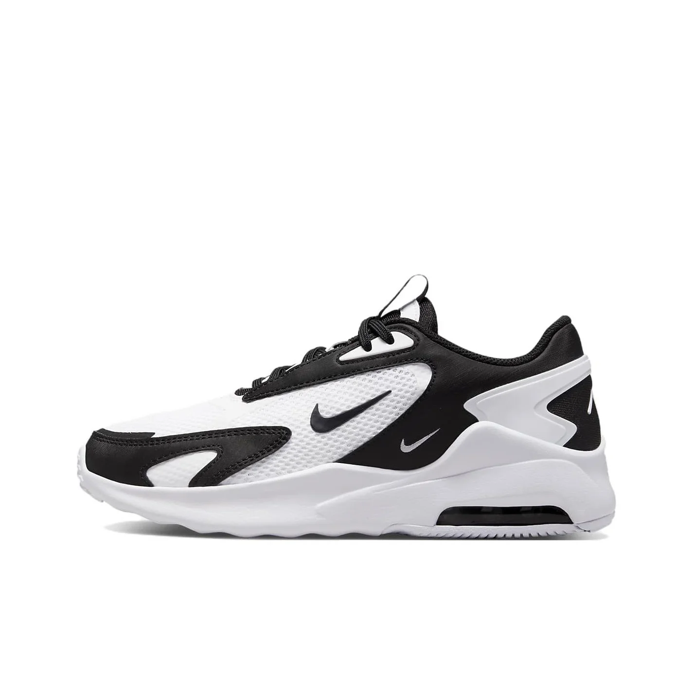 Nike Air Max Bolt Vintage Abrasion Resistant Low top Running Shoes Women's Black White CU4152-101