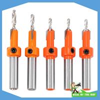 24-Hour Delivery 5Pcs Wood Hole Drill Bit,8MM Shank Countersink Drill Bit Router Bit,Wood Working Counter Sink Drill Bit Set Scr