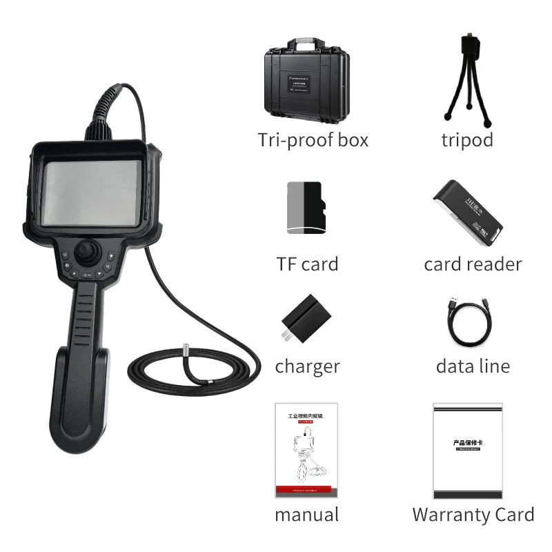 High-definition Industrial Endoscope500W Hole Burr Detection Visual Instrument Casting Industrial Pipeline Camera Hole Detection