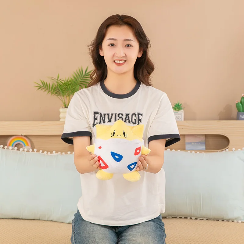 

25cm Pokemon Togepi Plush Toy Cute Soft Kawaii Best Gifts Anime Cartoon Stuffed Dolls Figure Toy for Girls Birthday Gift