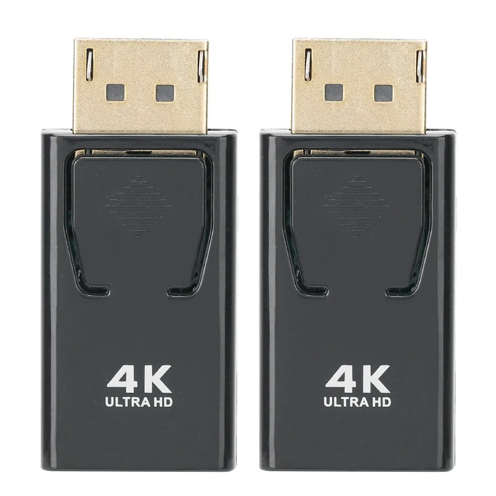 

2PCS Durable 4Kx2K Displayport To HD Adapter Plug and Play Displayport Male To HD Female DP To HD Adapter for Projector
