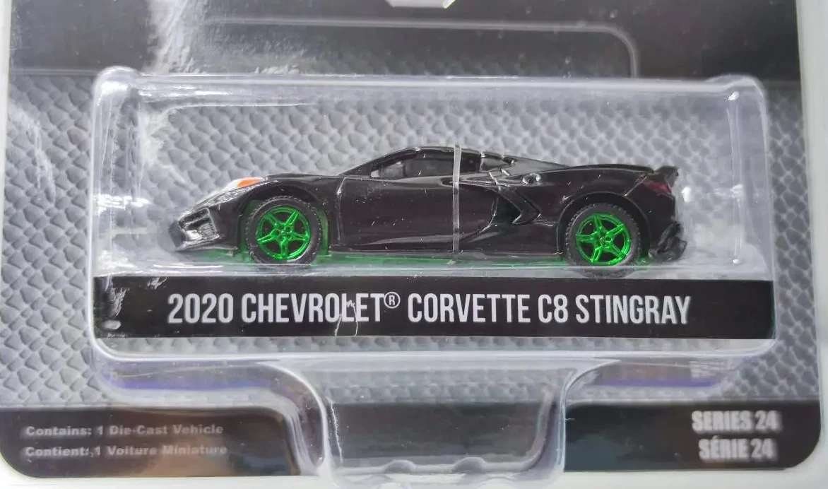 GreenLight 1:64 2020 Corvette Corvette C8 Green Edition Diecast Alloy Car Model Collectible Gift