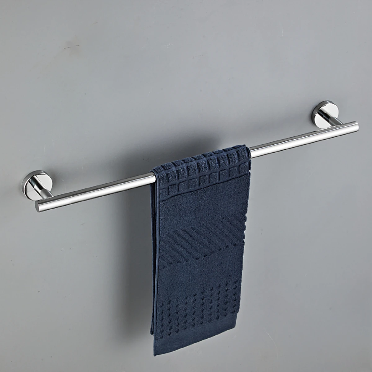 304 Stainless Steel Glossy Towel Rack with Round Base for Bathroom and Restroom