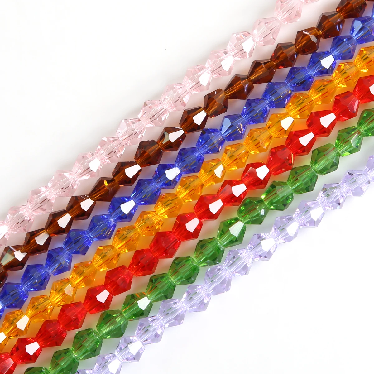 3mm Crystal Beads Colorful Faceted Glass Loose Spacer Beads for Jewelry Making DIY Clothing Sewing Needlework Craft Accessories