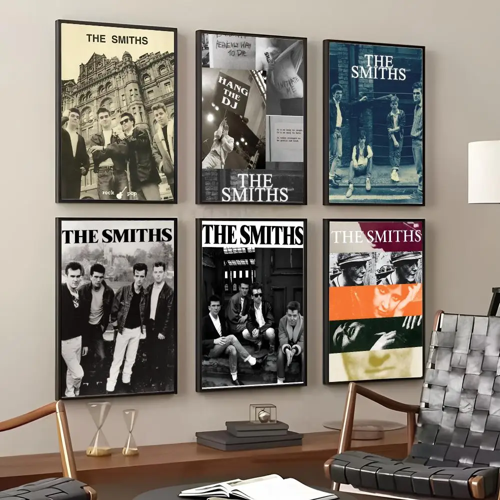Band T-The Smiths Painting Calligraphy Cotton Canvas Wall Art Poster HD Print Modern Home Decor Painting