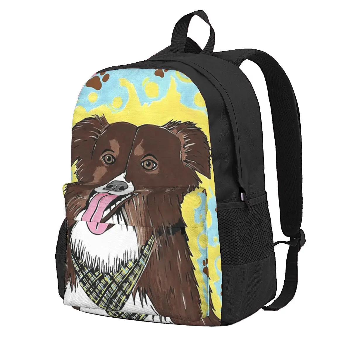 Cattle Dog Australian Shepherd Dog Student Backpack School Bag Hiking Travel Daypack for Boys Girls Fashion Bookbag ShoulderBags