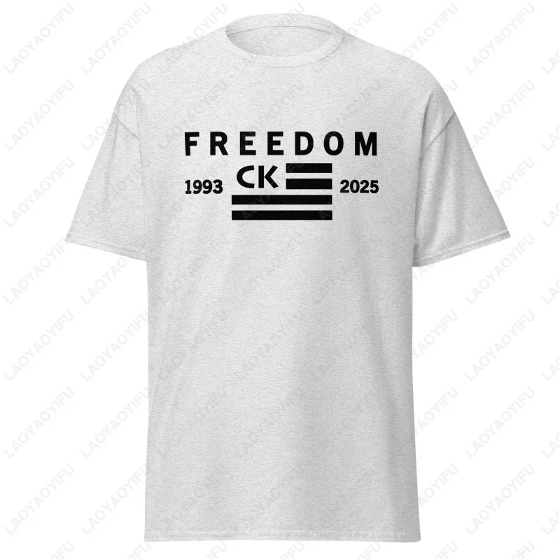 

Freedom Charlie Kirk1993-2025 Tribute USA PRIDE Tees Classics Simple Street Fashion Tops Men Women Hipster Cotton Unisex Tshirt
