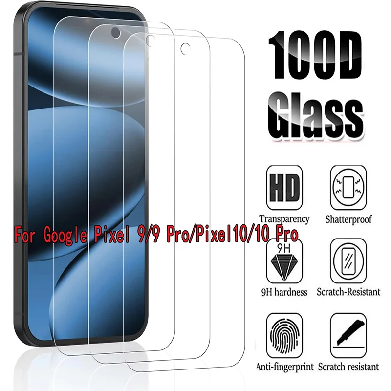

Full Screen 9H Tempered Glass Protector For Google Pixel 10 Pro XL HD Protection Glass Google Pixel 9 Pro XL 8 10 Safety Film