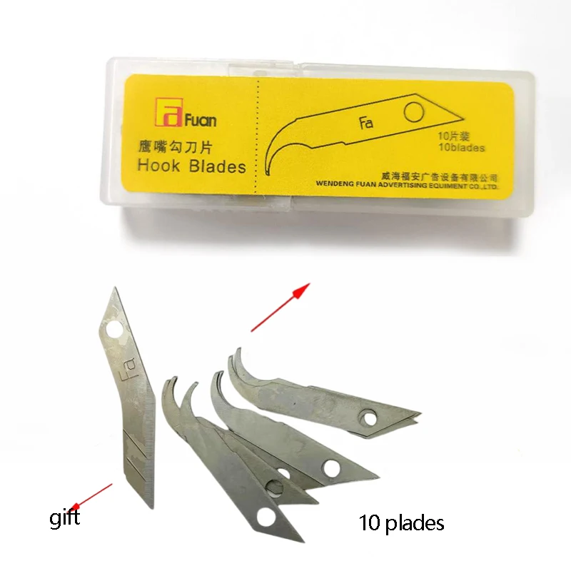 Fuan Acryl Haken Messer Handwerk Messer Olecranon Klinge Kopf Schneidwerkzeug Acryl Kanal Buchstaben Streifen – Detail 15
