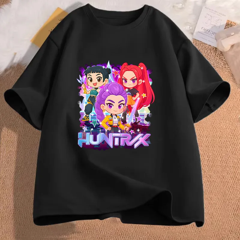 

Movie KPop Demon Hunters Rumi Mira Zoey and Saja Boys and Derpy Tiger Graphic T-shirts Men Women Casual Cotton Oversized T Shirt