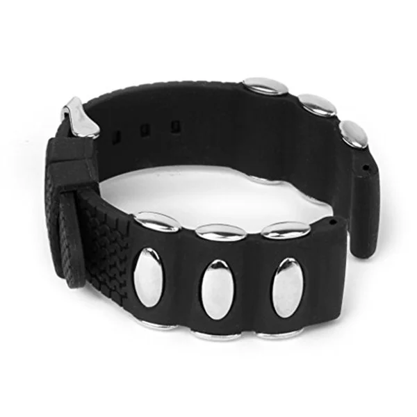 

Silicone Watch 22mm Width Waterproof B for Sports Watches Adjustable Length Silicone Watch Strap Black Replacement Accessory