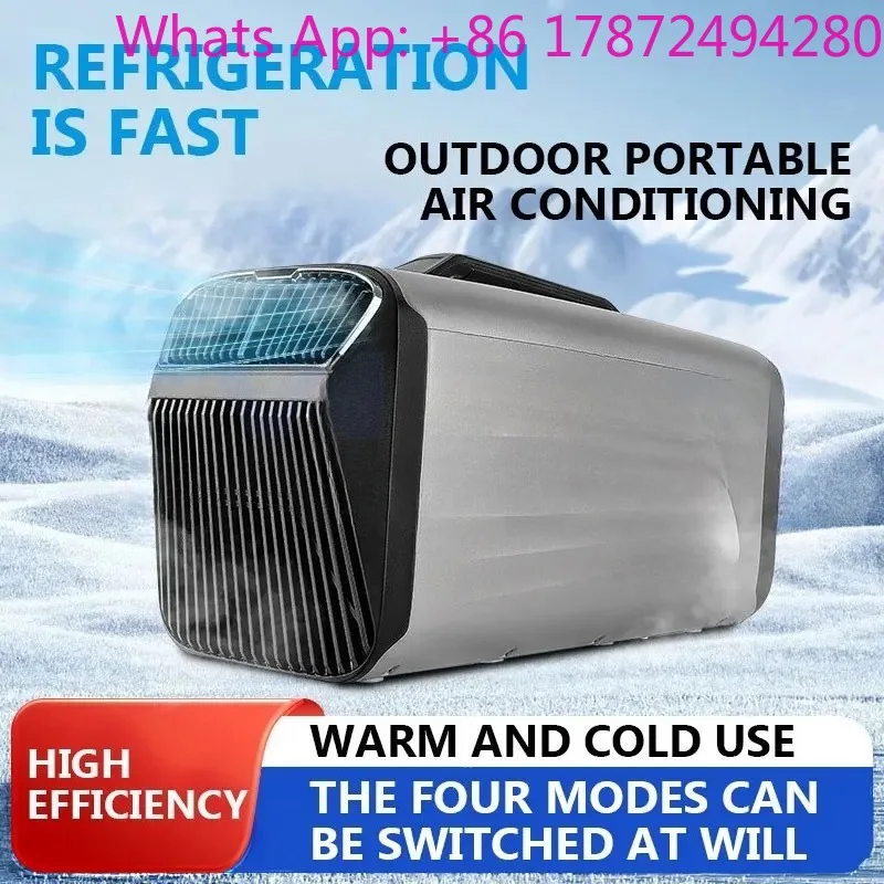 Air Conditioning Small Car Portable Bedroom Outdoor Mobile All-in 220V/110V/1500W/1800W Touch And Remote Control