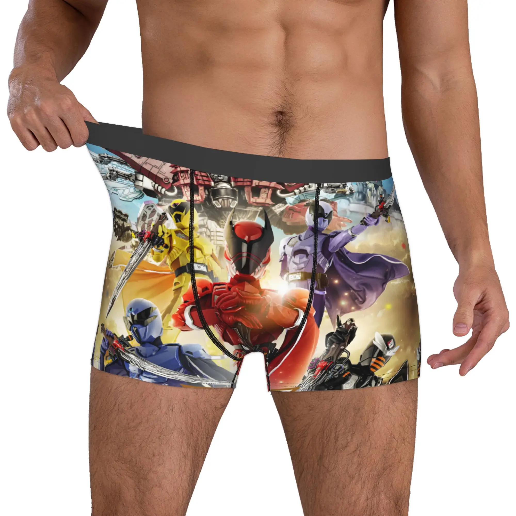 

Customized Super Sentai Hot Japan Boxer Shorts For Homme 3D Printed Underwear Panties Briefs Stretch Underpants