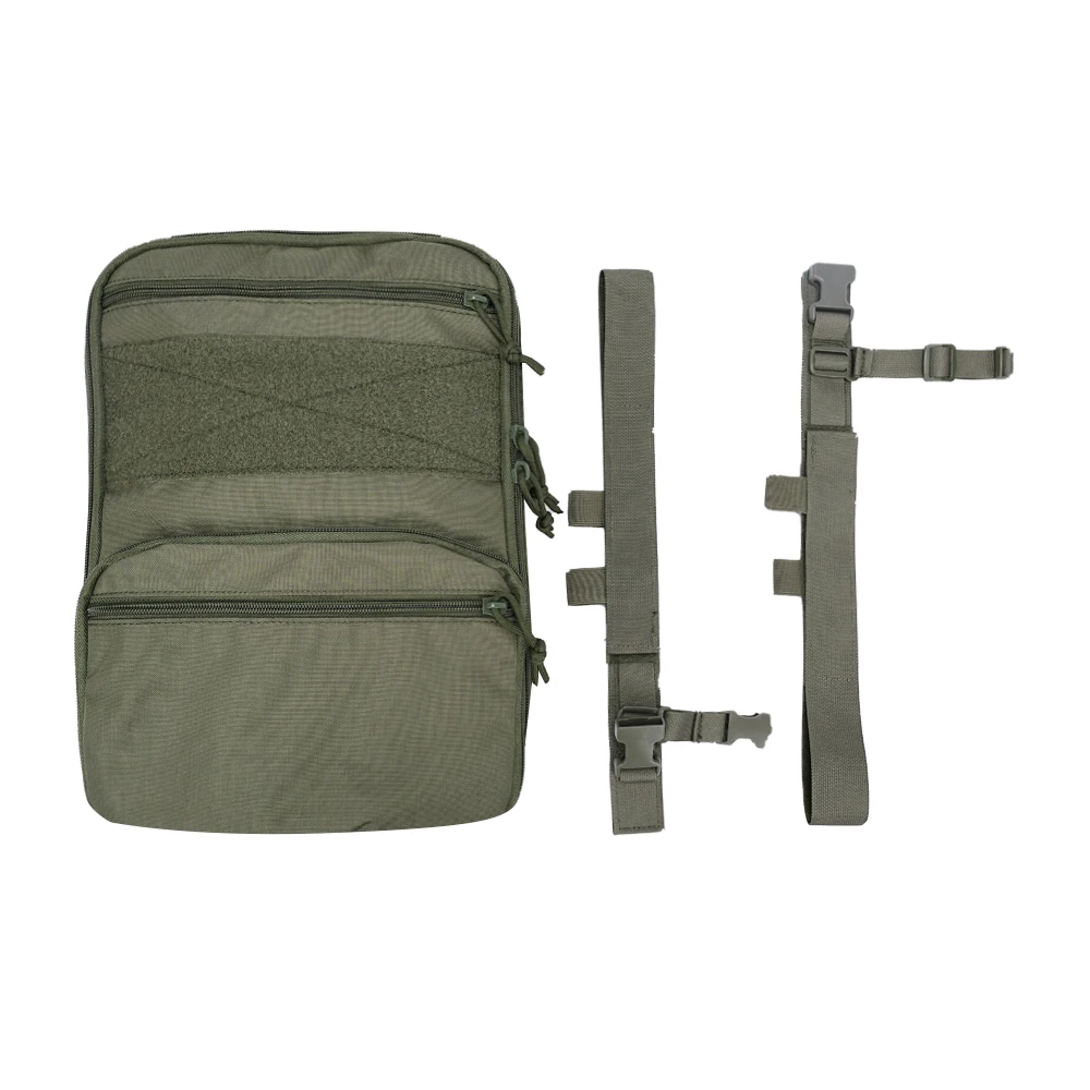 Tactical Flatpack MOLLE Backpack Expandable Bag DIY Hook&Loop Knapsack Integrate with Hunting Vest Plate Carrier Micro Chest Rig