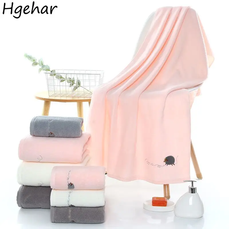 Hedgehog Face Towel Skin-friendly Fashion Super Absorbent Household Bathroom Cleaning Durable Comfortable Machine Washable Daily