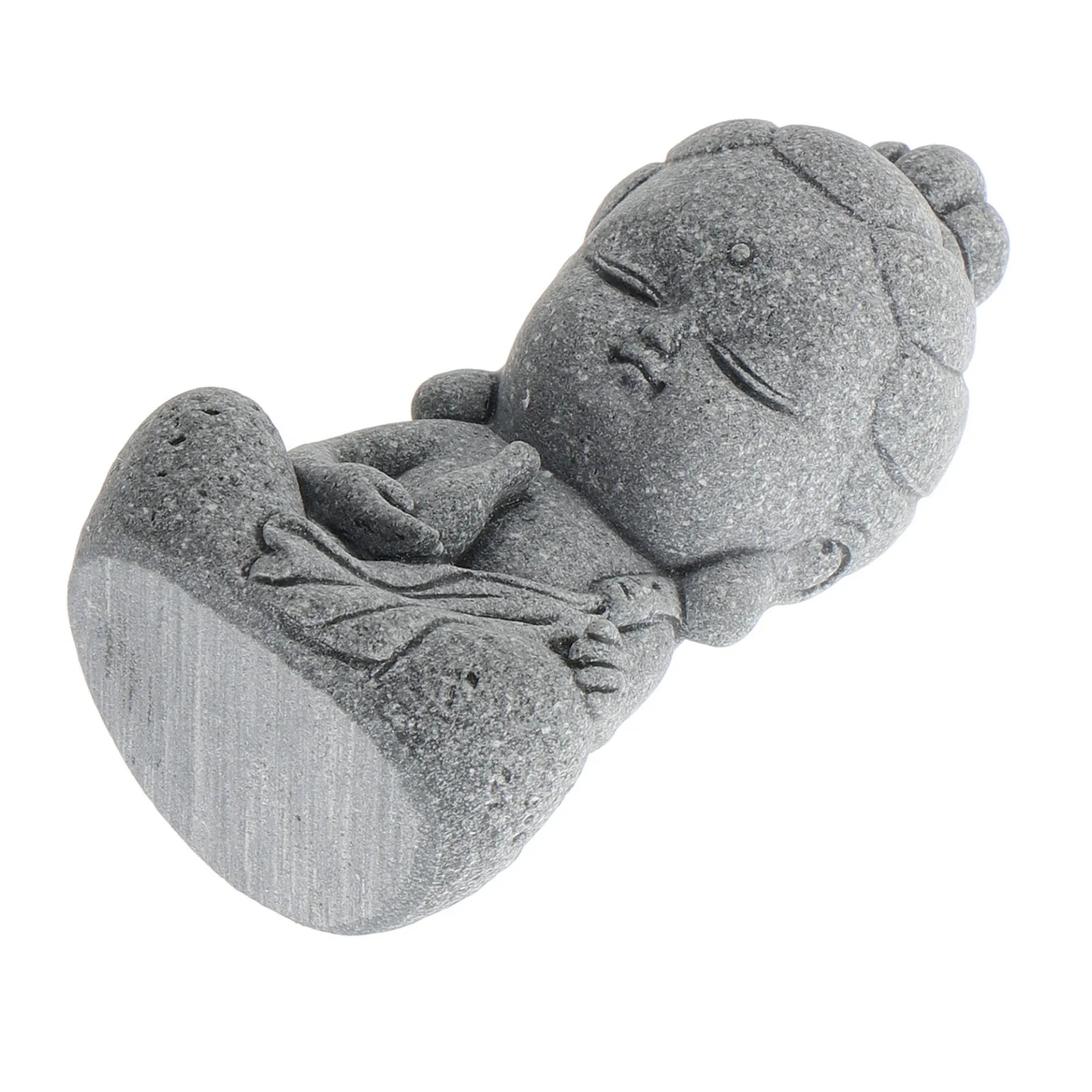 Mini Guan Yin Buddha Statue Sandstone Small Sitting Buddha Outdoor Zen Garden Meditation Feng Shui Decoration Home Decor