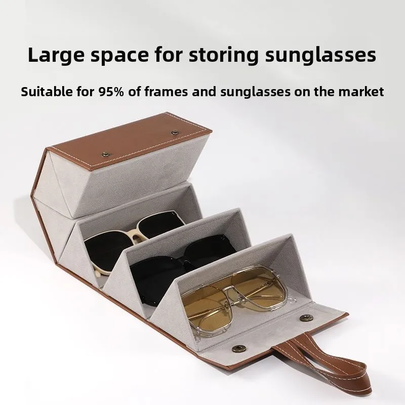 

1 шт. ящик для хранения солнцезащитных очков, портативные очки, сумка для солнцезащитных очков, складная стойка для хранения очков с несколькими сетками, подвесная сумка для автомобильных очков