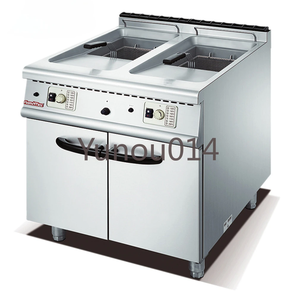 

CRF-70 Stainless Steel Gas Deep Fryer Commercial Cooking Machines Durable Gas Deep Fryer Suitable LPG or LNG