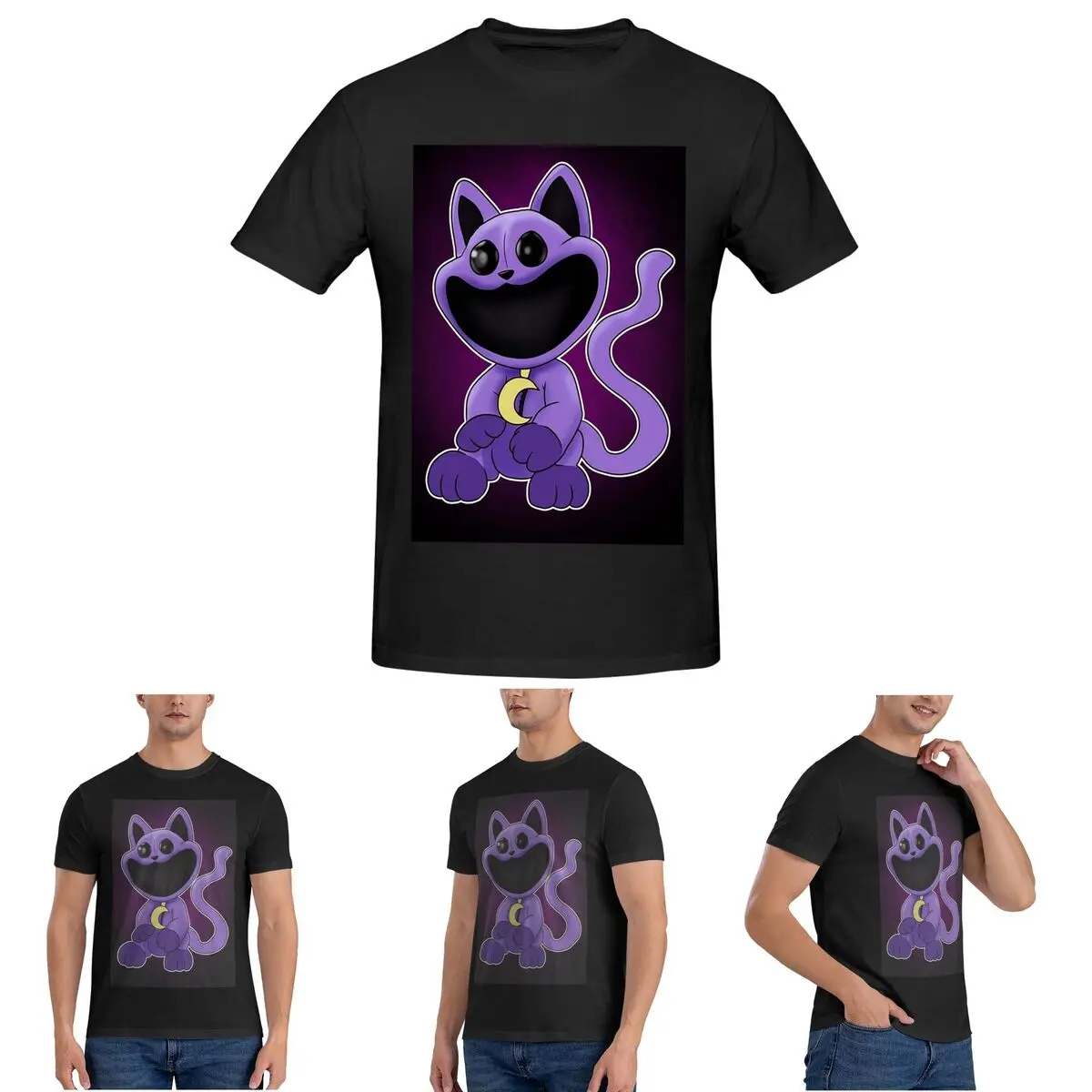 

Мужская футболка Catnap Plus, хлопковые футболки больших размеров, мужские футболки с коротким круглым вырезом, летняя одежда, топы S-6XL