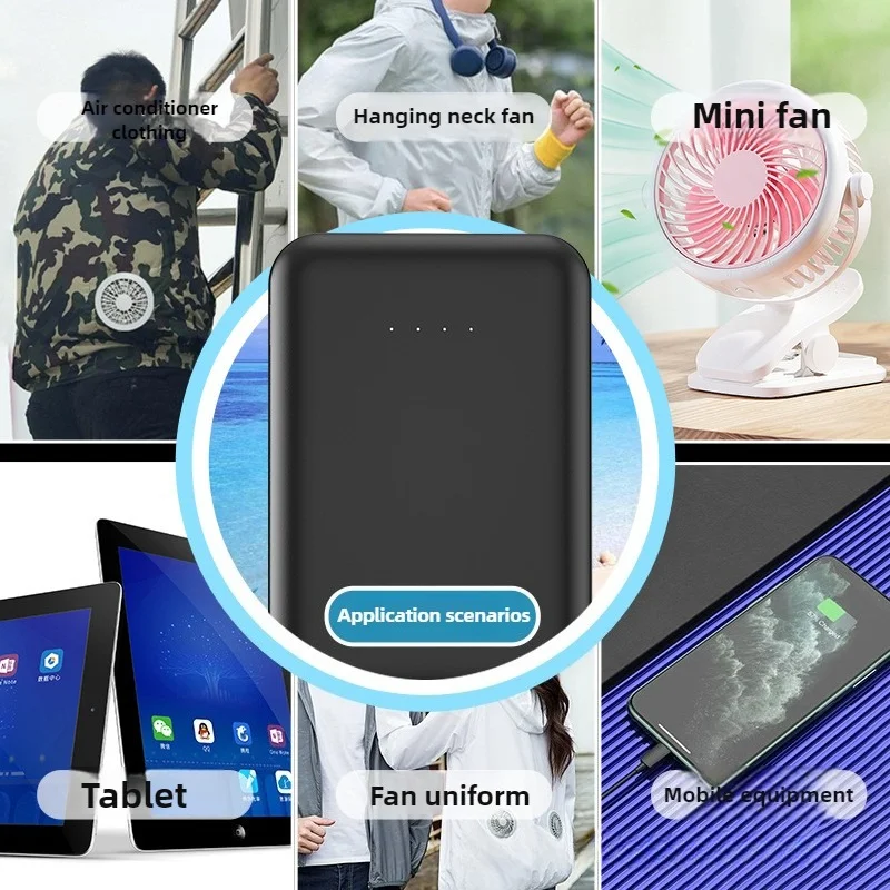 New Style 20000mAh Air-conditioned Clothing Power Bank with Dual USB Ports, Built-in Fan with Adjustable Gears