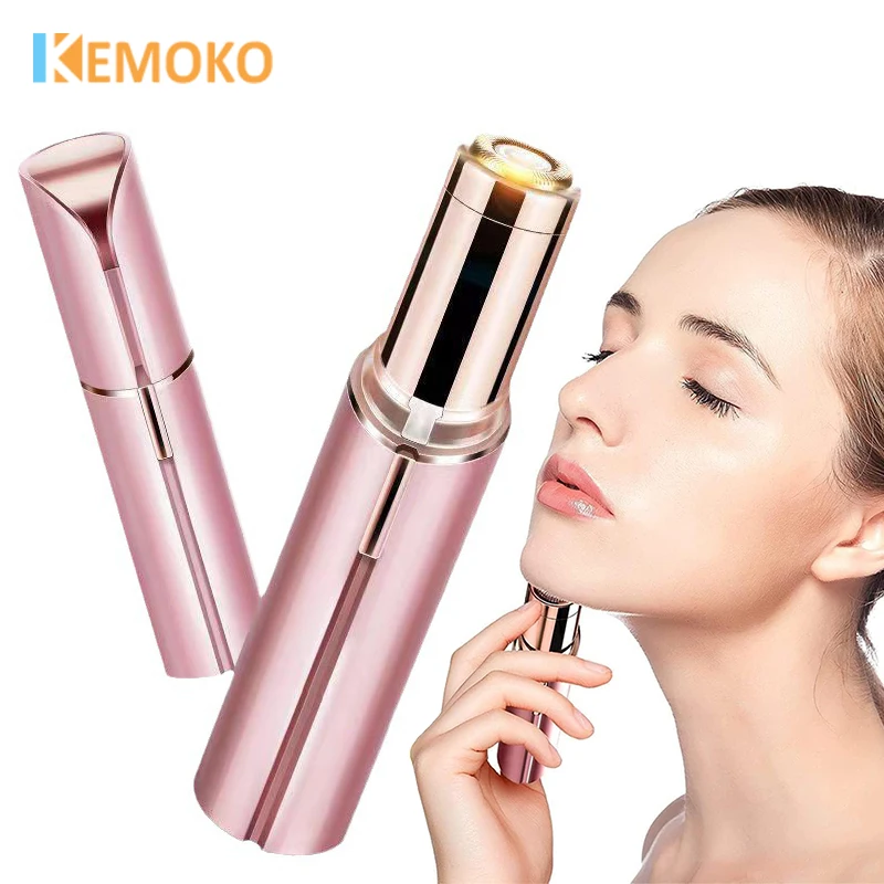 

Electric Eyebrow Trimmer Mini Eye Brow Epilator Facial Lipstick Shape Hair Removal Portable Women Painless Razor Shaver Care