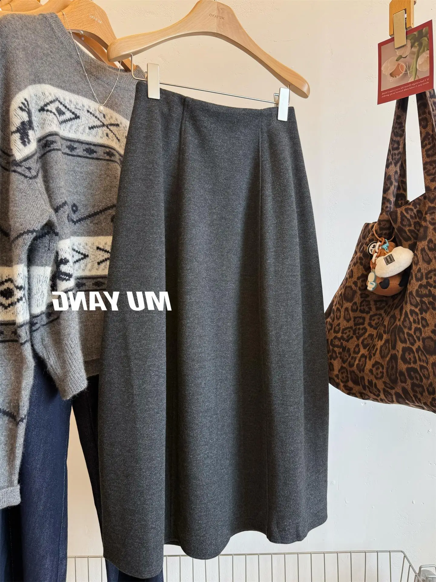 تنورة حريرية صوفية منتصف الخصر Batwing القرد Ciwalk زهرة برعم صورة ظلية المرأة Faion سوبر التخسيس منتصف طول تنورة #5