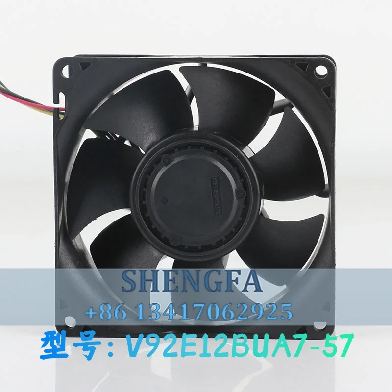 New Nidec 5V 24V 48V 4-wire 9CM 9038 90X90X38MM High air volume Violent High speed V92E12BUA7-57 cooling fan DC12V 3.24A