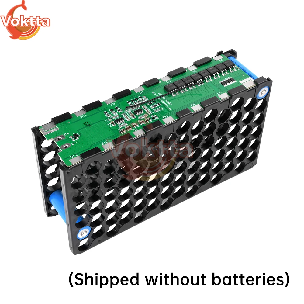 13S6P Battery Case Holder 18650 Battery Holder Nickel Strip 48V 30A Lithium Battery PCB Protection Board DIY Battery Storage Box