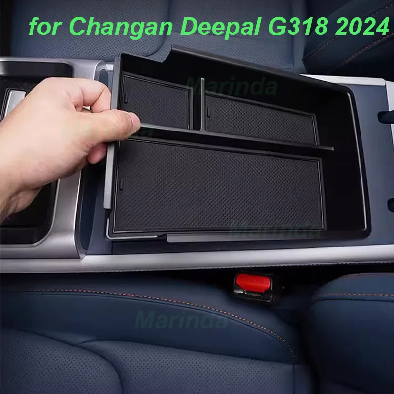 

Car Armrest Storage Box for Changan Deepal G318 2024 Under Center Console Storage Box Cup Holder Interior Accessories