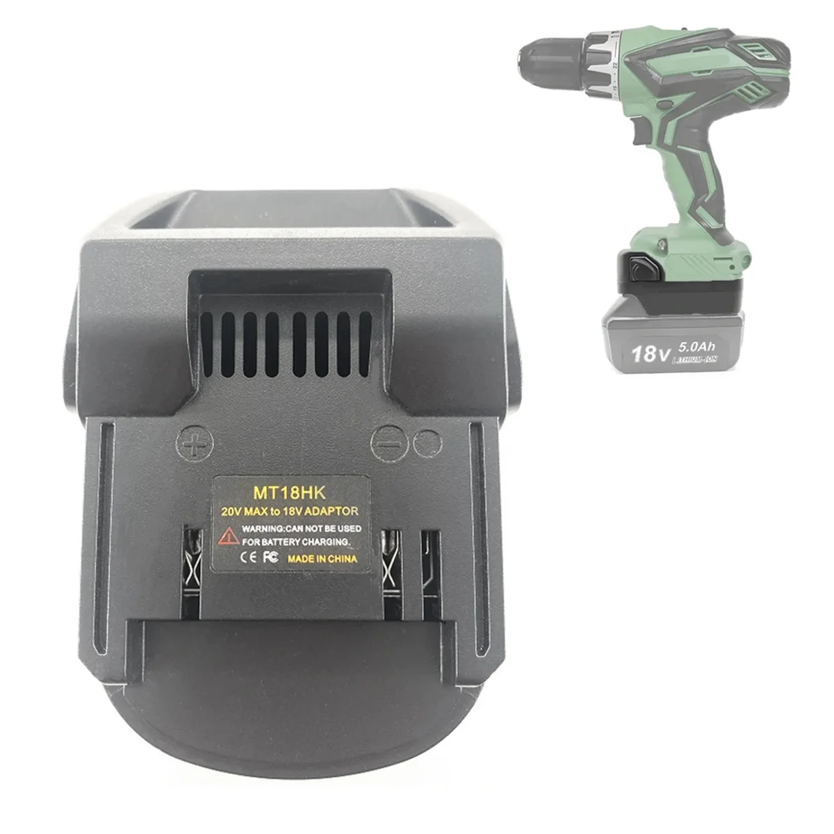 MT18HK Adapter for Makita 18V Lithium Battery Convert to for Hitachi / Hikoki 18V Li-Ion Batttery Power Tool