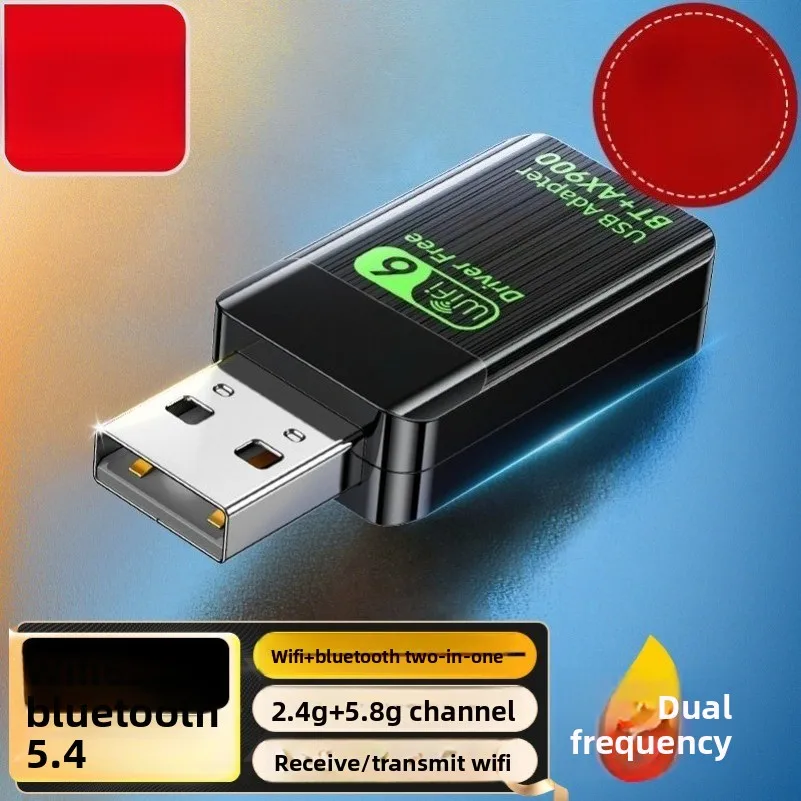 Wifi6 free drive wireless network interface card Bluetooth 5.4 two-in-one, computer USB receiver transmitter 5G dual band