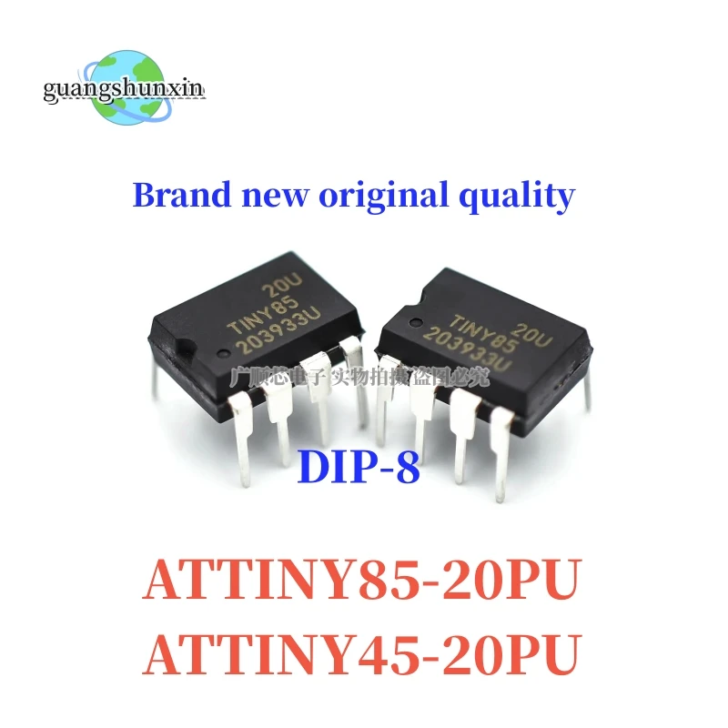 5 sztuk 100% nowych ATTINY85-20PU ATTINY85-20 ATTINY85 85-20PU ATTINY45-20PU ATTINY45 45-20PU DIP-8