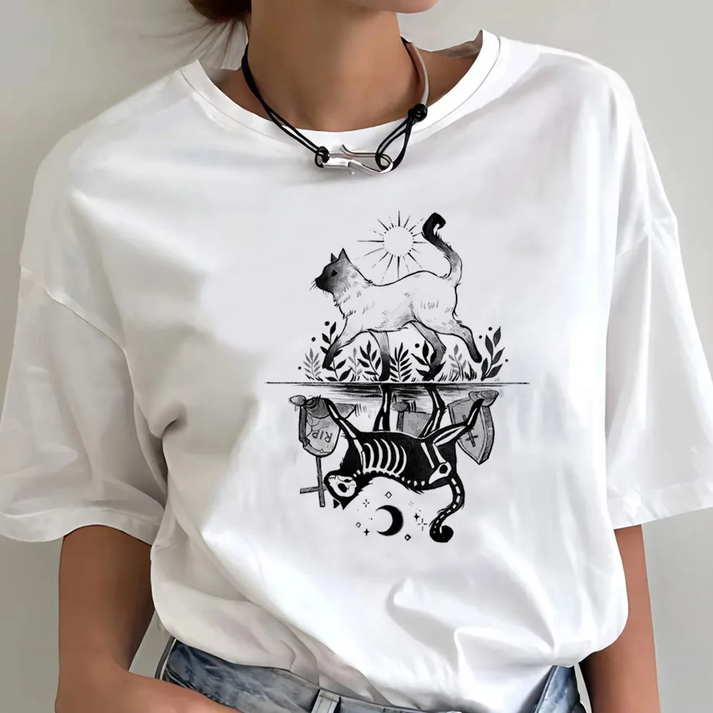Halloween Witch t-shirt 80s hip hop Colorful Comfortable top tees korean clothes harajuku women Psychedelic Breathable image 3