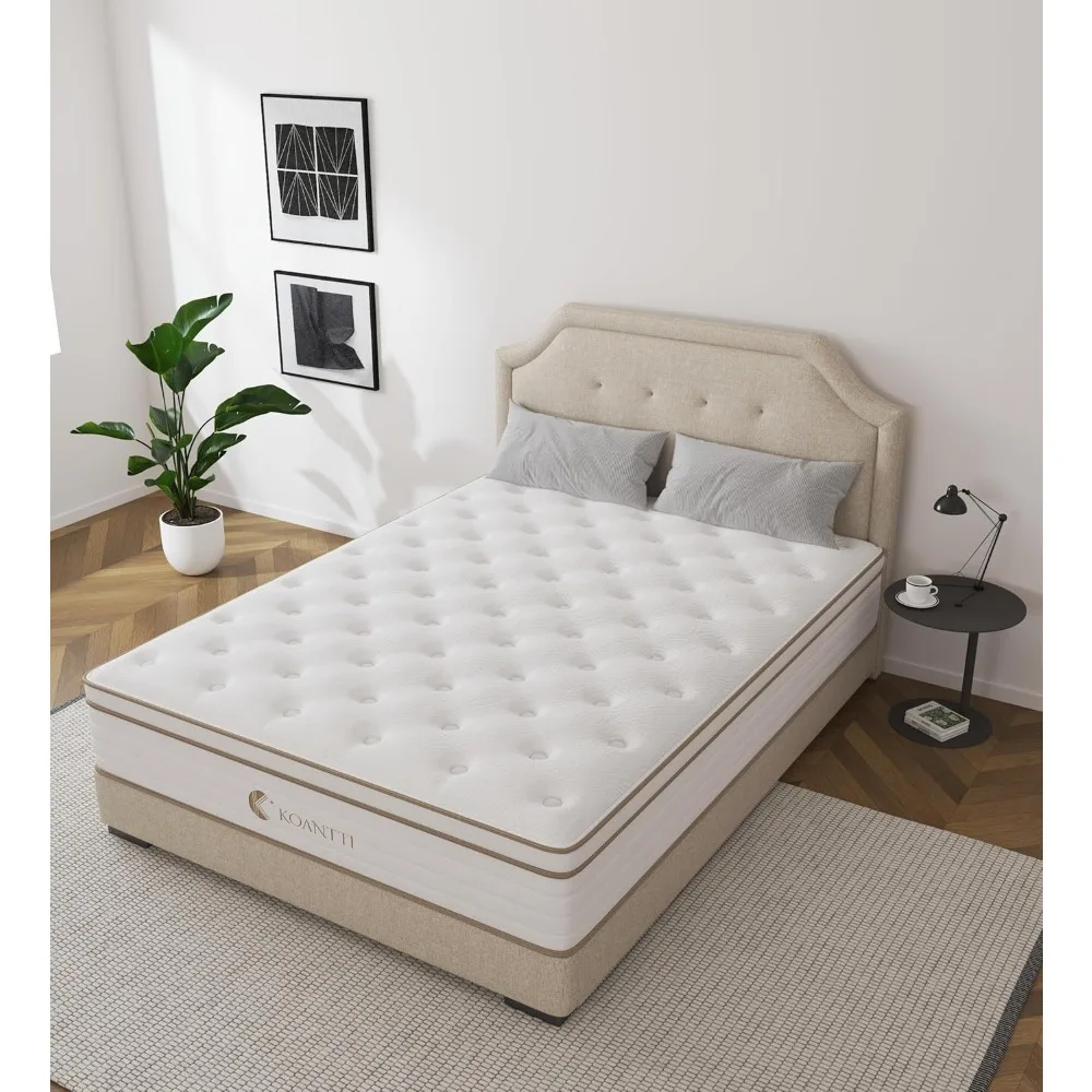 Ful Mattress,Hybrid 10 Inch Full Size Mattress in a Box,Memory Foam & Individually Pocket Spring