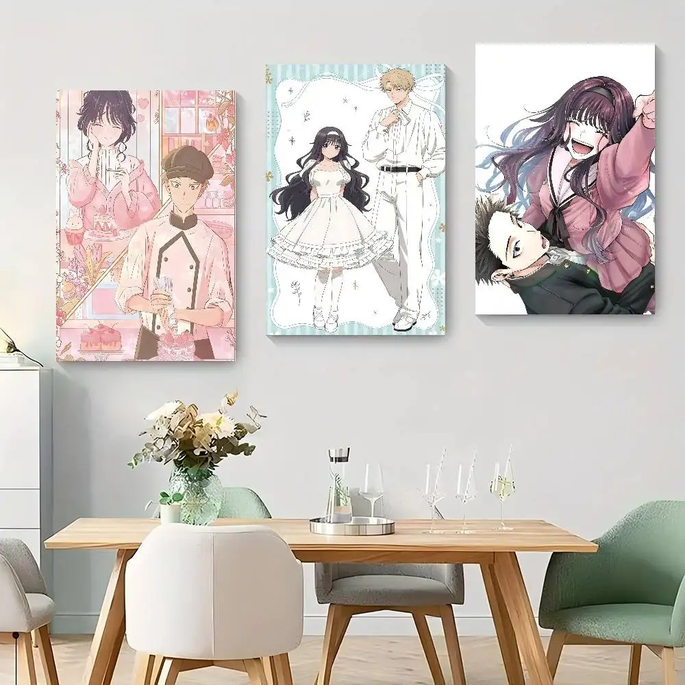 Anime The Fragrant Flower Blooms With Dignity Anime Posters Sticky Whitepaper Sticker DIY Room Bar Cafe Kawaii Room Decor