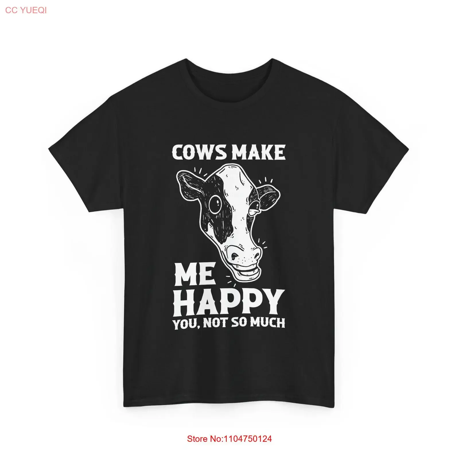 

Футболка Dairy Cow Farmer Retro Cows Make Me Happy You Not So Much, винтажная потертая уличная одежда, топ для повседневной носки