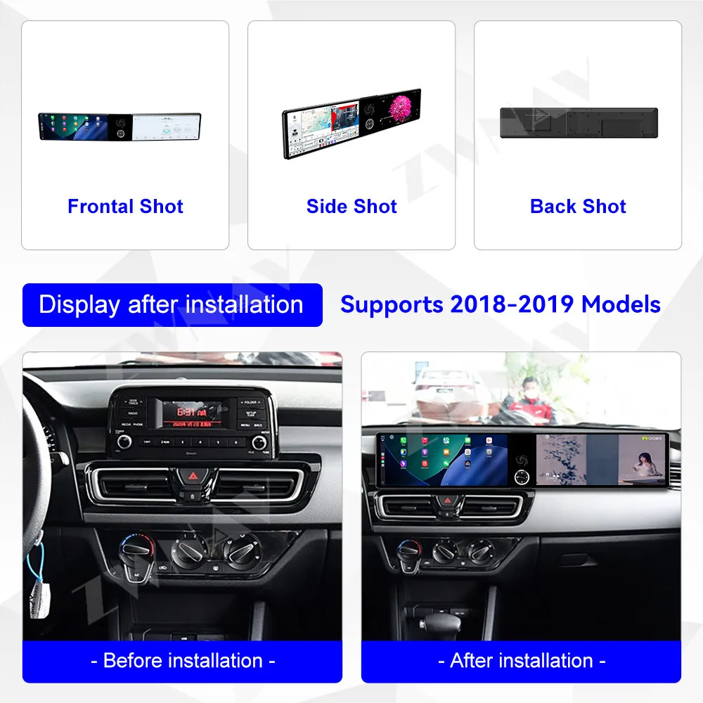 For Kia Forte 2018-2019 Android 13 GPS Navigation Carplay Dual 12.3 inch Touch Screen Androidauto Carplay BT 4G WIFI Head Unit