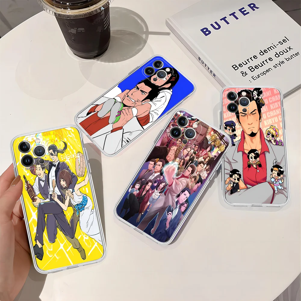 Y-Yakuza 0 Game Phone Case Silicone Soft For Iphone 16 15 14 13 12 11 Pro Mini XS MAX Plus X Cover