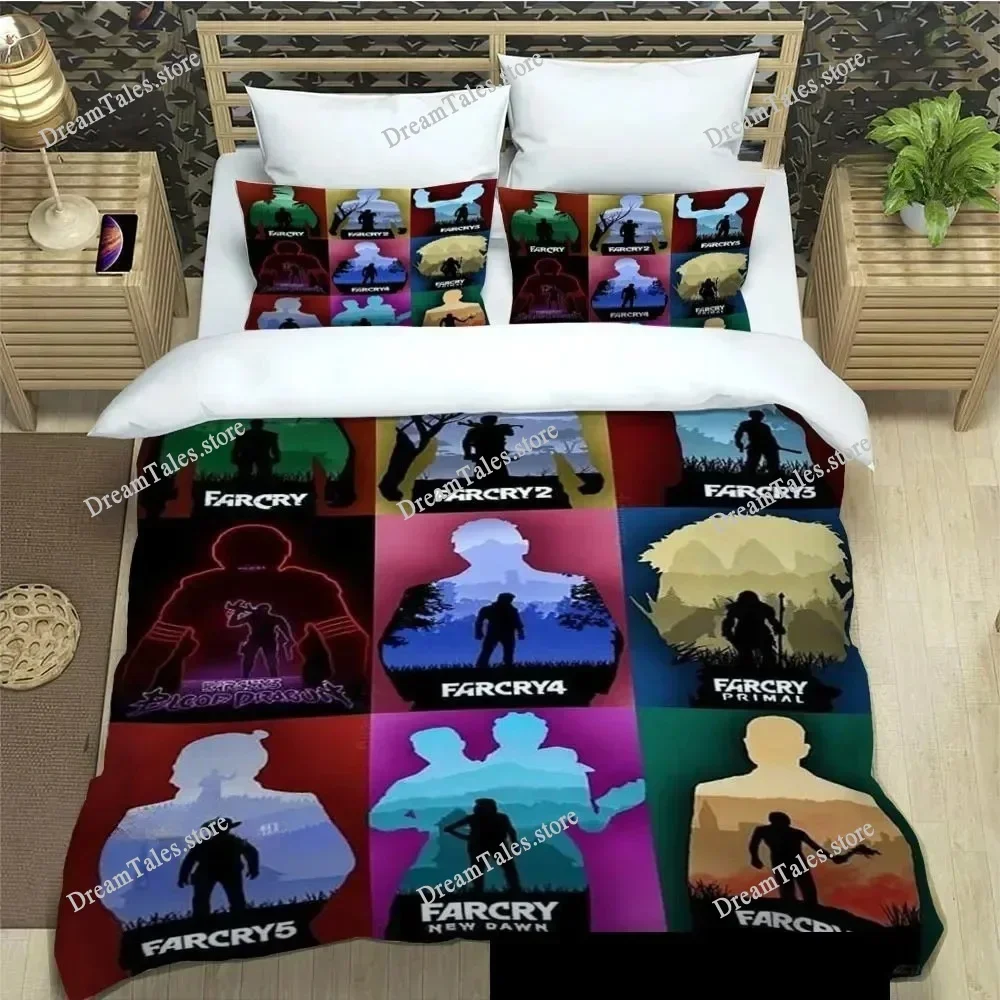 Far Cry Bedding Set Single Twin Full Queen King Size Bed Set Adult Kid Bedroom Duvet Cover Sets 3D Print Game Bed Sheet Set