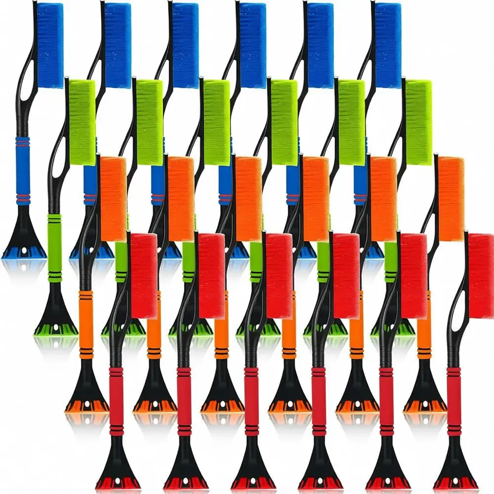 

12-Pack 24 Ice Scrapers, Car Windshield Brush, Detachable No Scratch Scraper for Winter Snow Removal - Suitable for Trucks, SUVs