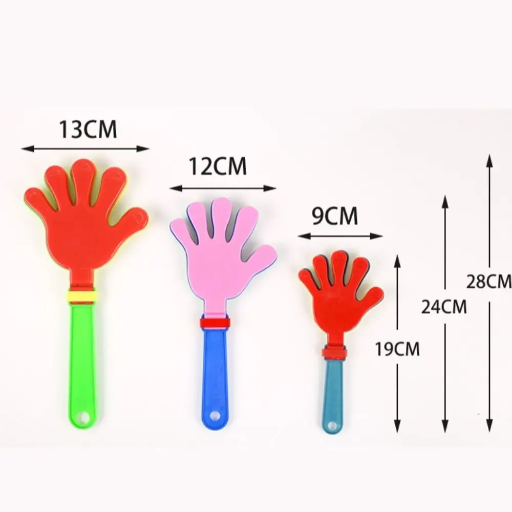 10PCS Cheerleading Liefert Zufällige Farbe Hand Klöppel Kunststoff Happy Match Applaus Maker Cheer Up Klatschen Geräusch Maker Konzerte