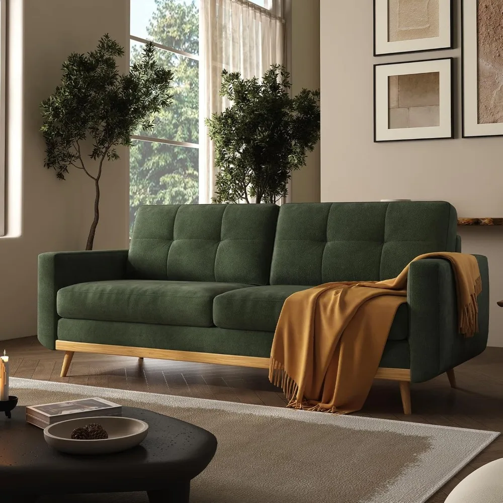 

Loveseat Sofa, Mid Century Modern Decor Love Seat Couches for Living Room, for Bedroom, Button Tufted Upholstered Small Couch