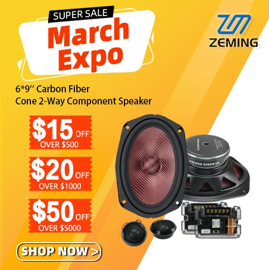 2026 Zeming YS69202 Component Speaker 6x9 Inch 2-Way Car Component Speaker Easy Installation and Enhanced Bass Response