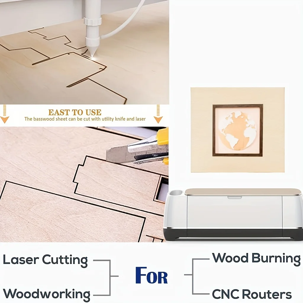 4/8/12/24/48 pieces of wood for crafts 20*30cm 2mm thick plywood surface smooth square board building model