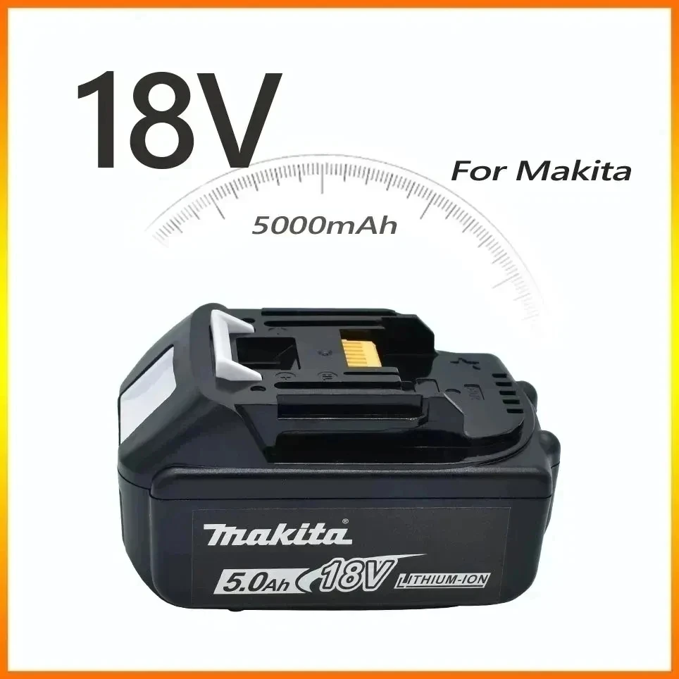 100% oryginalny 18V Makita 18V 5.0Ah akumulator z akumulatorem litowo-jonowym LED zamiennik LXT BL1860B BL1860 BL1850