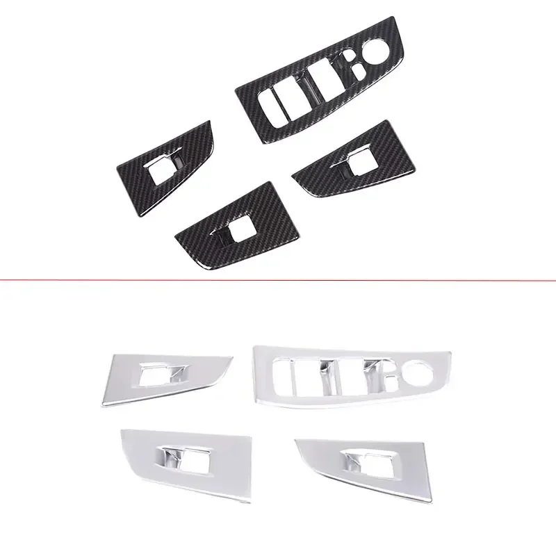 For BMW 1 Series 2 Series F40 F44 2020-2023 ABS Carbon Fiber Style Auto Glass Lift Frame Decorative Cover Interior Accessories