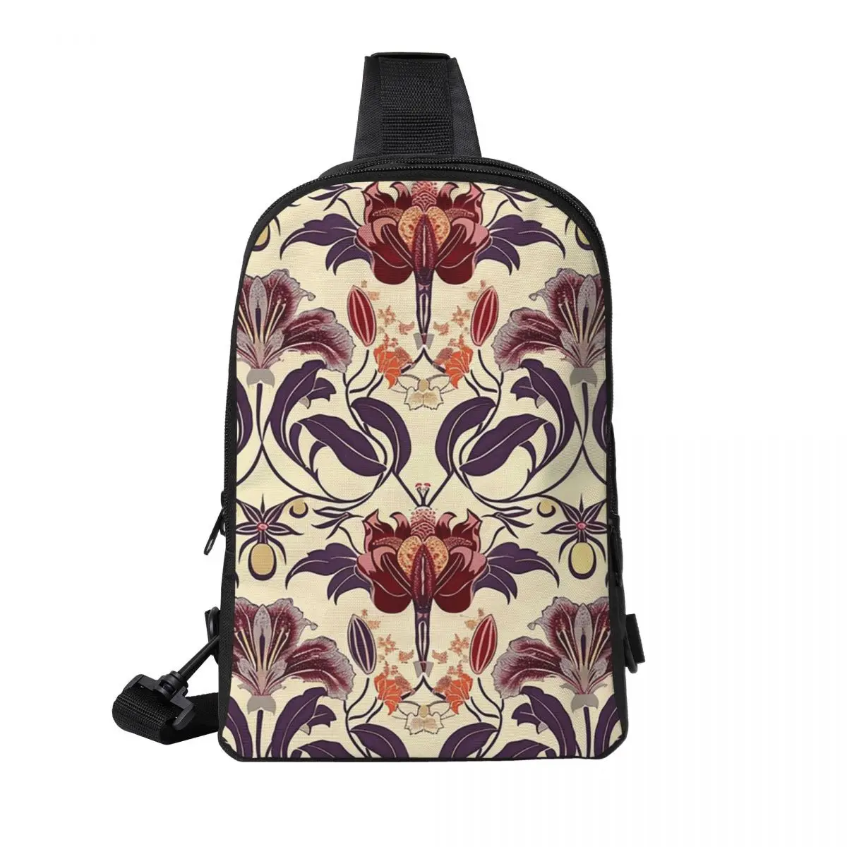 

William Morris Bullerswood Chest Bag Men Sling Crossbody Backpack Chest Bag Traveling Hiking Daypack Shoulder Bag