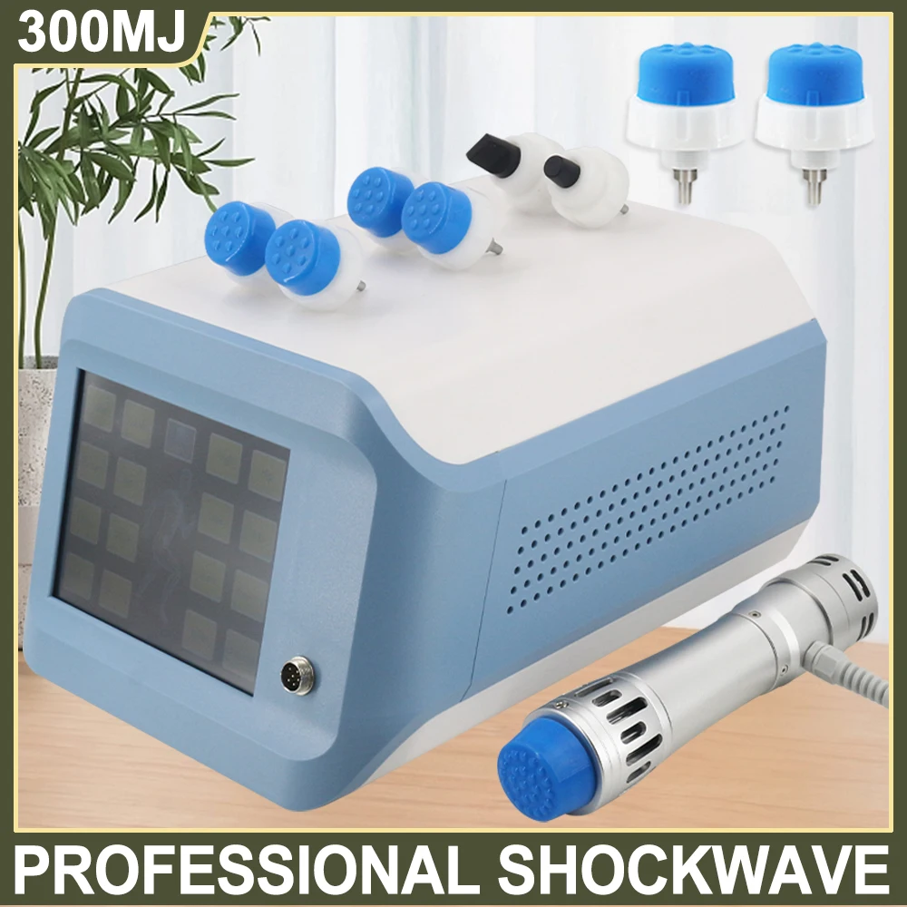 

New 300MJ Physiotherapy Shockwave Therapy Machine For ED Treatment Limbs Pain Relief Professional Shock Wave Massage Tool
