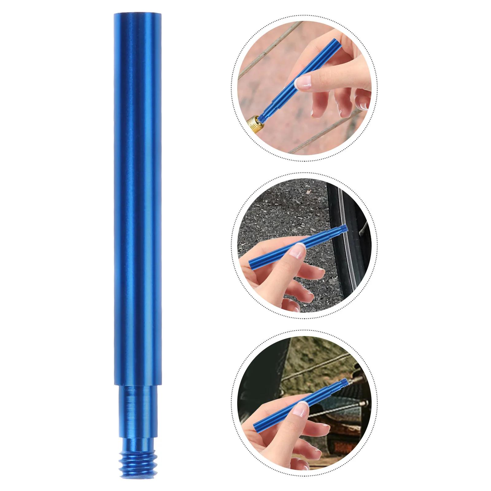 

Bike Tire Valve Extension Aluminium Alloy Valve Stem Extender Bent Design Quick Installation for Car Motorcycle Bicycle Trailer