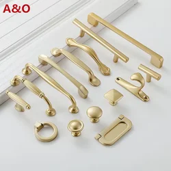 Handles Drawer Cabinet Furniture Kitchen Handles for Cabinet Knob Door Drawer Furniture Kitchen Pearl Golden Simplicity Hardware